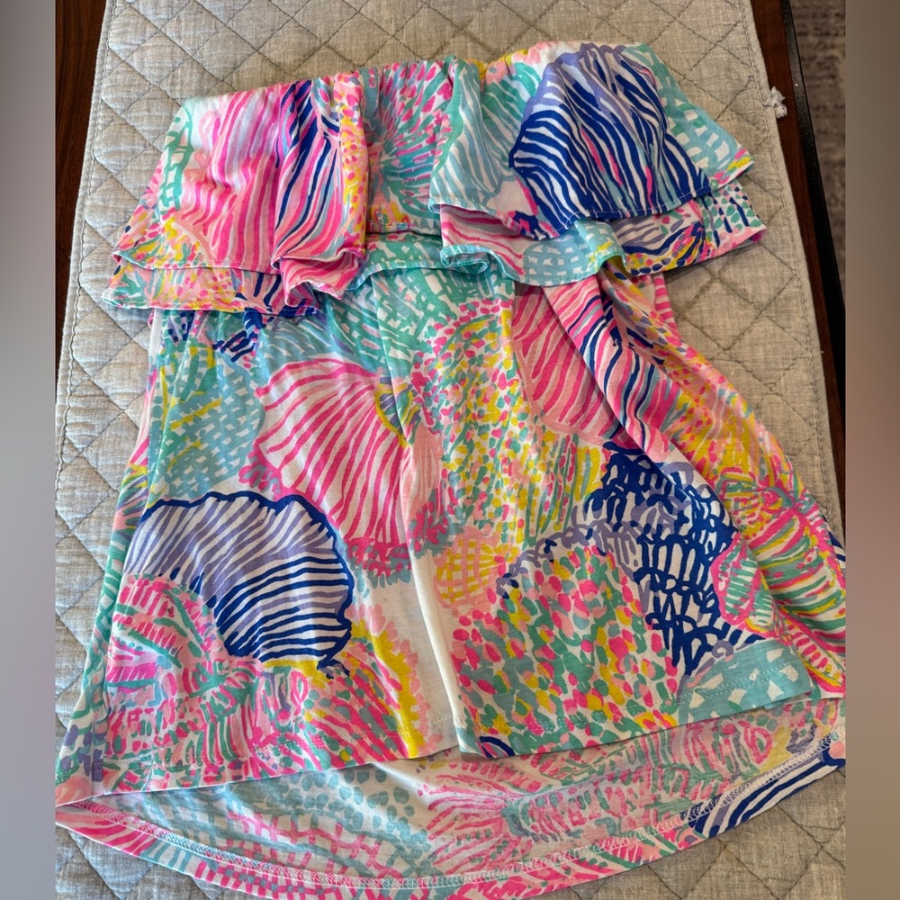EUC Lilly Pulitzer Rilo Tube Top - Roar of the Seas